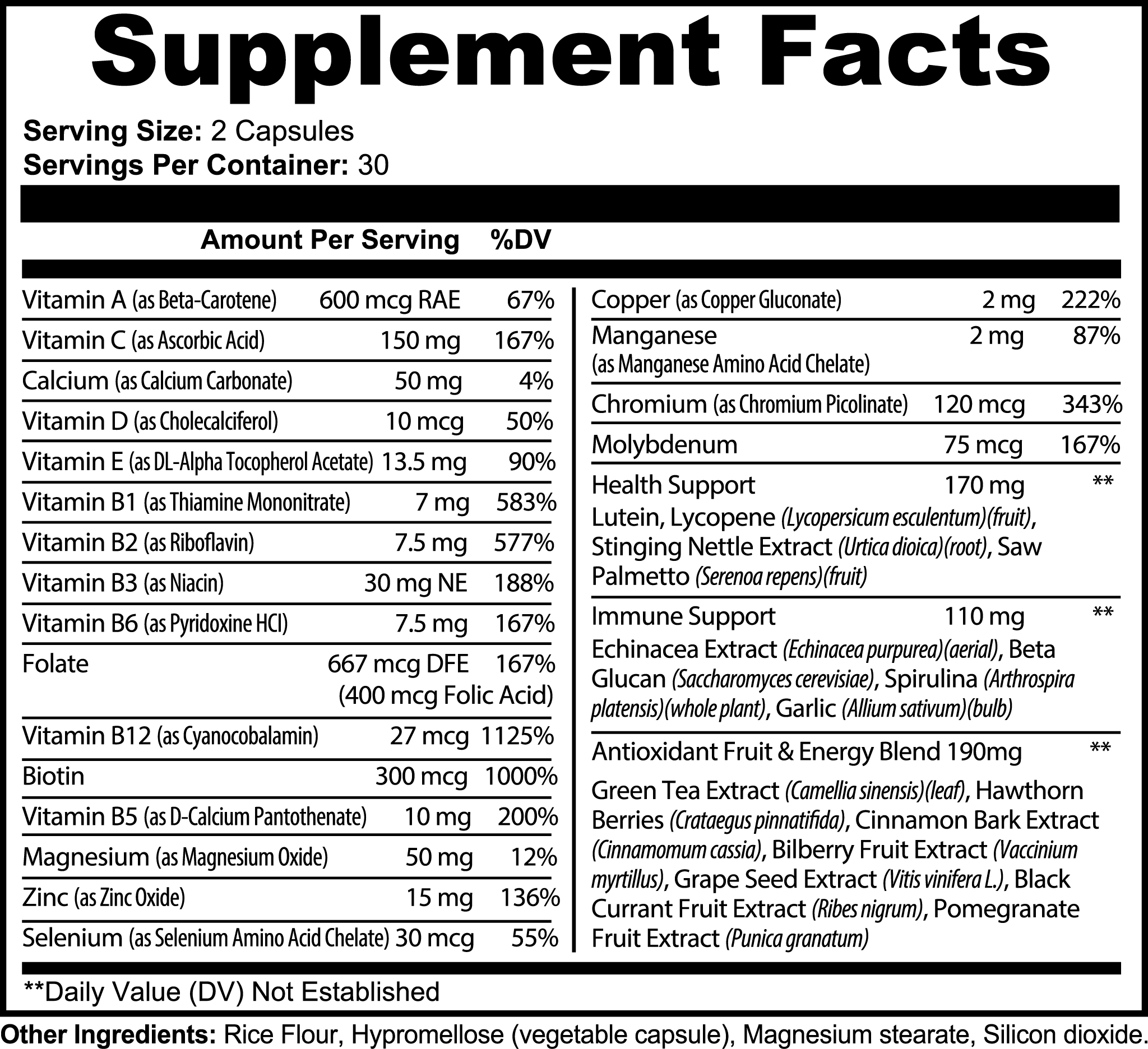 NutriMax Daily Support Multivitamin